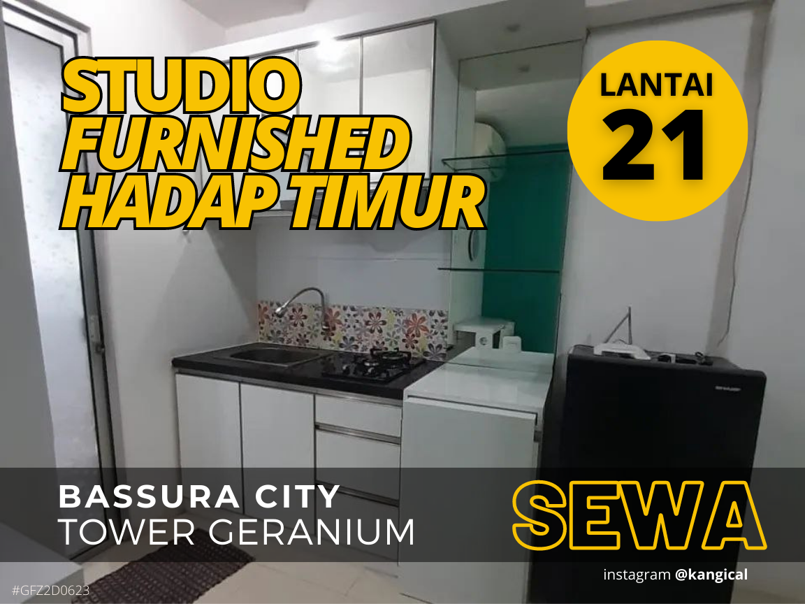 Bisa Bulanan Sewa Studio Furnished Lantai 21 Tower G Bassura City