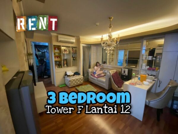 Dijual Apartemen Bassura City 3 Bedroom Furnished Tower Flamboyan Lantai 17